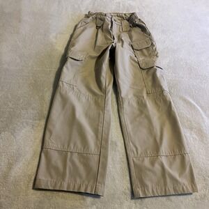 Propper Pants Men 28 Beige Cargo Elastic Waist Tactical Wide Leg Utility (24x27)
